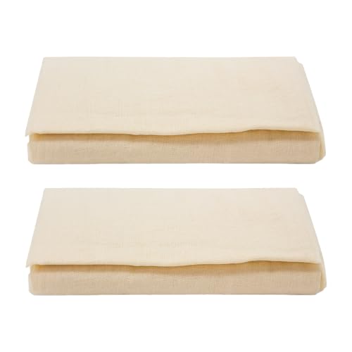 Fermentaholics Unbleached Grade 90 Cheesecloth | 1 Square Yard, Ultra Fine-Mesh, Food-Grade Cheesecloth | Cheese Cloth for Cooking, Straining Cheese, Nut Milks, Bone Broth, Infusions, Tea, etc. (2 Pack) - size: 2 Pack