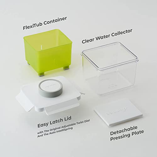 TOFUDEE Tofu Press for Vegan - Dishwasher Safe & BPA Free Tofu Presser that Swiftly Drains Water from Soft, Firm, Extra Firm & Organic Tofu Without Crack in just 15-20min - Enhanced Flavor & Texture - color: Lime