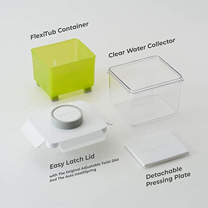 TOFUDEE Tofu Press for Vegan - Dishwasher Safe & BPA Free Tofu Presser that Swiftly Drains Water from Soft, Firm, Extra Firm & Organic Tofu Without Crack in just 15-20min - Enhanced Flavor & Texture - color: Lime