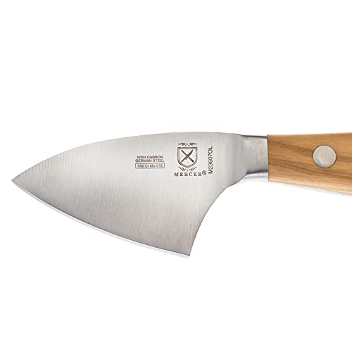 Mercer Culinary Renaissance Olive Wood Parmesan Cheese Knife, 2.75-Inch - color: Olive Wood Handle, size: 2.75-Inch Parmesan Cheese Knife