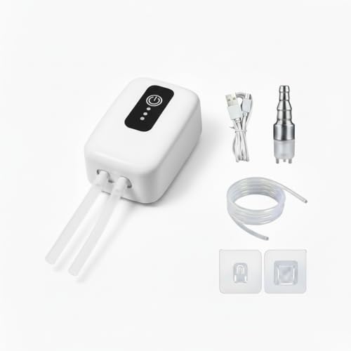Portable Electric Auto Siphon Pump, Food Grade Self Priming Pump for Bottling Home Brew Wine,Beer,Beverages and Kombucha,Rechargeable Water Transfer Pump Kit with 6.5 Feet Hose,No Mess Leak 1L/min