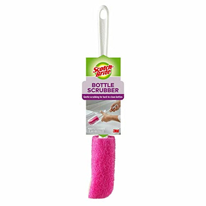 Scotch-Brite Water Bottle Scrubber, Safe On Glass, Plastic and Stainless Steel (Pack of 2) - size: Bottle Scrubber (Pack of 2)