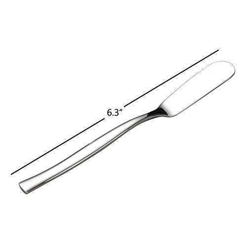 8-Piece Stainless Steel Cheese Spreaders Knives, Butter Spreader