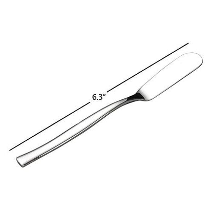8-Piece Stainless Steel Cheese Spreaders Knives, Butter Spreader