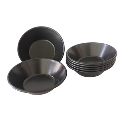8 Pack Egg Tart Molds, 3 Inch Carbon Steel Tart Pans, Reusable Cake Baking Tin for Pies, Tartlet, Quiches, Pastel de Nata - Black - color: Black