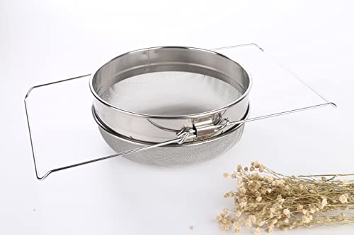 Golden Palace Honey Strainer, Stainless Steel Honey Strainer, Double Sieve, Beekeeping Supplies, Food Grade 304 Stainless Steel Sieve