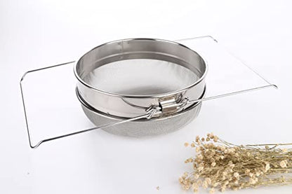 Golden Palace Honey Strainer, Stainless Steel Honey Strainer, Double Sieve, Beekeeping Supplies, Food Grade 304 Stainless Steel Sieve