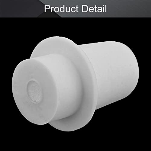 Othmro 1Pcs Drilled Rubber Stopper with Airlock, White Drilled Bungs Stopper with 0.79"-0.98" Hole for Fermentation Use, Homebrewing Beer Kombucha Airlock Stopper