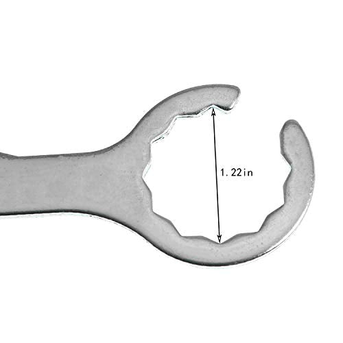 1 Pack Faucet Wrench Stainless Steel Multifunctional Draft Beer Faucet Spanner for Tap Tower Coupler Tools - size: 18CM
