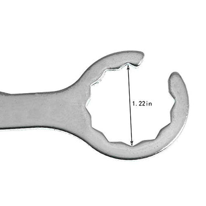 1 Pack Faucet Wrench Stainless Steel Multifunctional Draft Beer Faucet Spanner for Tap Tower Coupler Tools - size: 18CM