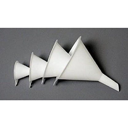 Chef Craft Set of 4 General Purpose Plastic Assorted Sizes Nested Funnel Set, White