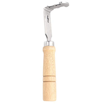 Beehive Frame Cleaning Shovel with Stainless Steel Scraper and Wood Handle for Beekeeping Supplies and Hive Maintenance
