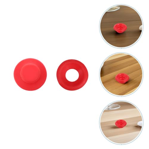 Zerodeko 20pcs Silicone Seal Gasket Replacement for Swing Top Bottles, Leak-proof Red Half and Full Coverage Caps, Sturdy Water Bottle Lid Seal for Home Brew Beer and Soda