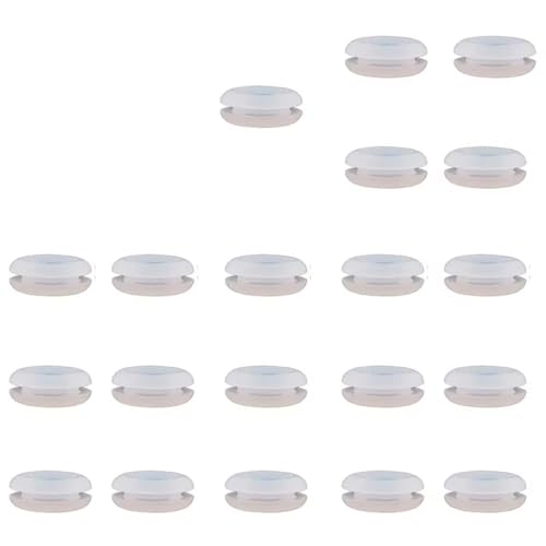 20PCS Airlock Grommets for Fermentation - Silicone Seals for Homebrewing Beer, Wine, Mead, Sauerkraut, Kimchi - Fits 12.5mm Lid Holes(Clear) - color: Clear