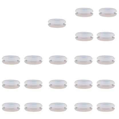 20PCS Airlock Grommets for Fermentation - Silicone Seals for Homebrewing Beer, Wine, Mead, Sauerkraut, Kimchi - Fits 12.5mm Lid Holes(Clear) - color: Clear