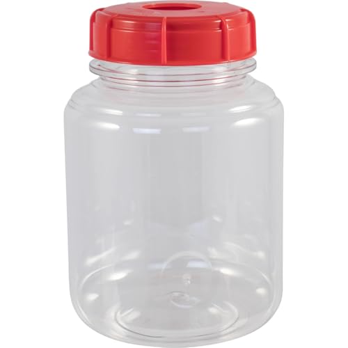 Fermonster 7 Gallon Wide Mouth Plastic Fermenter with Spigot, Stopper, & Air Lock