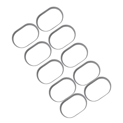 SHOWERORO 10pcs Stainless Steel Cheese for Baking Cake Chocolate and Desserts Creative Tool for Home and Easy Demoulding and Cleaning - color: Silver