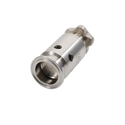 Adjustable Pressure Relief Valve Tri Clamp 1.5" 0-0.3MPa Stainless Steel 304 Vacuum Breaker Compact Homebrew Conical Fermenter