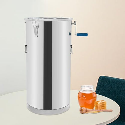 Stainless Steel Manual Honey Extractor, Household Beekeeping Machine Honey Presser Beeswax Press Tool Honey Presser Manual Beekeeping Extraction Tool for Honey Fruits Vegetables Juice (Style B) - color: Style B