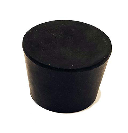 Herco Solid Black Rubber Stopper (Size 11)