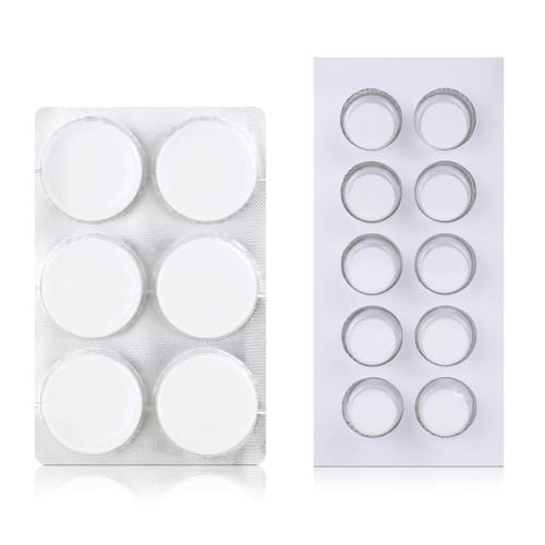 Cleaning Tablets for Miele (10 tabs) & Coffee Machine Descaling Tablets (6 tabs) Thorough Removal of Oil and Residue from Coffee Machine, Steam Oven, Oven/Range