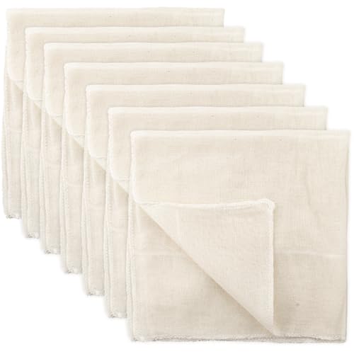 40 Pcs 20x20 Inch Cheese Cloths Grade 100 Hemmed Cheesecloth for Straining Cloth Strainer Reusable Cotton Cheesecloth for Cheese Making Supplies, Juicing, Canning, Cooking, Baking