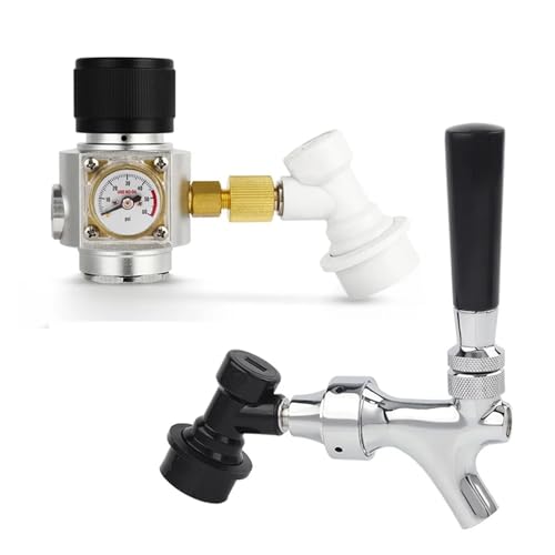 Home Brewing Home Brewery Beer Carbonation & Dispenser Combine Kit,Premium 0-60PSI Mini Co2 Regulator,Craft Beer Tap Brewing Accessories(Type 4) - color: Type 4