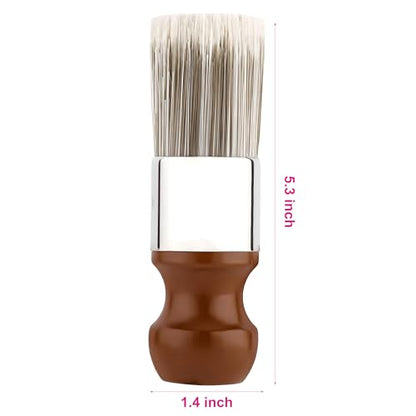 Salve Brush for Furniture, Wood Furniture Brush with Comfortable Handle Durable Salve Wax Brushing Tool for Leather for Furniture Home Leather