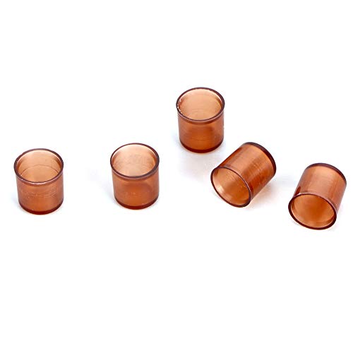 Agatige 500PCS Plastic Queen Rearing Cell Cup, 1x1cm Brown Beekeeping Queen Cell Cup Holder Grafting Tool Honey Bee Beekeeping Supplies for Beekeeper