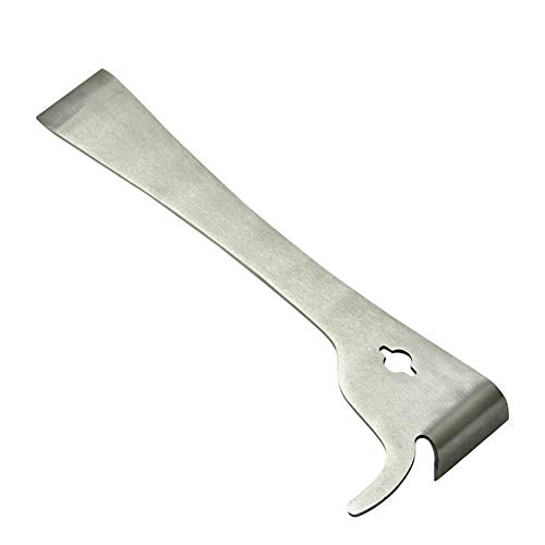 SEIWEI 2 Pack Stainless Steel Bee Hive Scraper with J-Hook Polished Beekeeping Tools Thumb Bee Honey Knife and Hive Scraper for Beekeepers