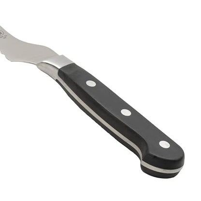 Winco 8" Offset Bread Knife, Triple Riveted, Full Tang Forged Blade