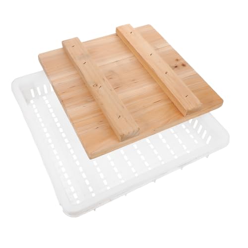 Toddmomy Cheese Press Tool for Homemade Cheese and Tofu, Beginner Friendly with Precise Pressing, Wood and Plastic Mold Set, Compact Design for Household and Small Kitchens