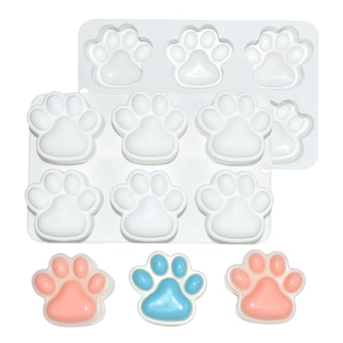 Silicone Chocolate Molds 3D Cat Paw, Non-Stick Silicone Mold for Creating Individual Portions Mousse Cake, Pastry, Chocolate, Ideal for Professional-Looking Dessert (E_ Cat Paw) - size: E_ Cat Paw