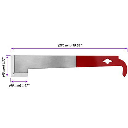 JOIKIT 8 Pack 10.6 Inch J Hook Hive Tool, Stainless Steel Beehive Scraper Tools, Bee Frame Lifter and Scraper Beekeeping Equipment for Beekeepers