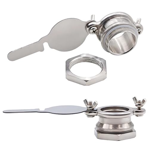 Honey Valve Stainless Steel Beekeeping Equipment Honey Gate Valve Bee Honey Extractor Regulate Flow of Honey Bottling Agriculture Tools Silver For Extractor Bottling Pail Containers