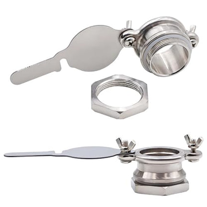 Honey Valve Stainless Steel Beekeeping Equipment Honey Gate Valve Bee Honey Extractor Regulate Flow of Honey Bottling Agriculture Tools Silver For Extractor Bottling Pail Containers