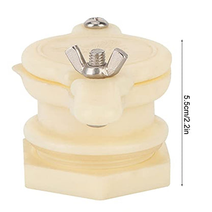 Stainless Steel Honey Gate Valve, Durable and Threaded, for Honey Extractor and Honey Processing Machines, 4.6x2.1x2.2 Inches