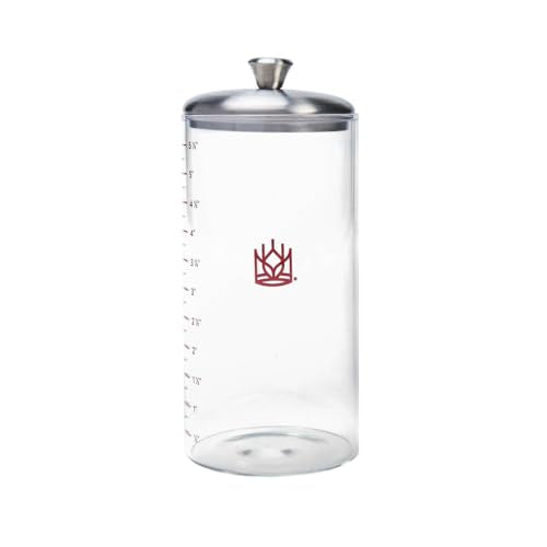 King Arthur Baking Company Petite Glass Sourdough Storage Crock With Lid And Spatula, Borosilicate Glass, 1-Pint Capacity - size: 1-Pint, Glass