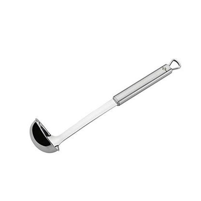 Küchenprofi Soup Ladle - 2 oz Capacity, 12-Inch Stainless Steel Silver Finish - Long-Handle Ladle Spoon with Pour Spout for Serving Soup & Gravy - Dishwasher Safe - style: Sauce/Soup Ladle