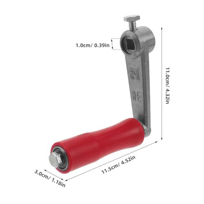 BESPORTBLE Beekeeping Honey Extractor Handle Dual Bearing Stainless Steel Crank Arm for Manual Extractor Non-Slip Grip Hole Beehive Accessory