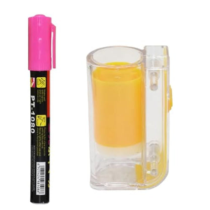 Queen Bee Marker Bottle 2pcs Bee Marking Tool Kits Marker Bottle with Pens King Queen Catcher 8 Colors Pen Beekeeping Beekeeper Equipment(Pink) - color: Pink