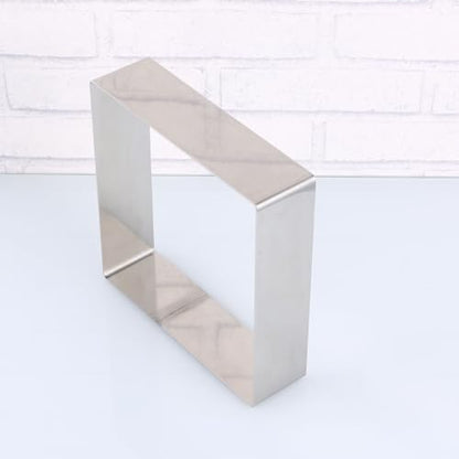 GALPADA Stainless Steel Square Cake Ring 7.28 X 7.28 X 1.96 Inch Cake Cutter Mousse Mold Reusable Baking Tool for Pastry Dessert Fondant Bread Sandwiches Cheese - size: Size 10