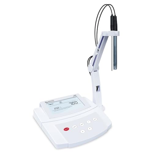 Bante 210 Benchtop pH Meter | Lab pH Meter for Routine Measurements, ±0.01 pH Accuracy, 3 Points Calibration, Equipped with pH Electrode, Temperature Probe and Buffers
