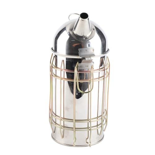 Beehive Smoker Stainless Steel Bee Smoker 25 X 25 Cm with Protective Heat Strong Motor Easy Operation for Beekeeping Honey Collection Beginners and Beekeepers