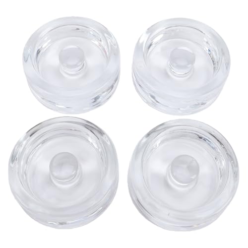 SUNGOOYUE Glass Fermentation Weights Mason Jar Glass Fermentation Weight, 7Cm Mason Jar Weight For Wide Mouth, Stones For Pickling Kimchi (4PCS Transparent)