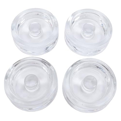 SUNGOOYUE Glass Fermentation Weights Mason Jar Glass Fermentation Weight, 7Cm Mason Jar Weight For Wide Mouth, Stones For Pickling Kimchi (4PCS Transparent)