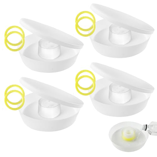 Upgraded Rapid Bee Top Feeder with Anti-Drowning Sponge Rings, Round Hive Top Feeders for 8-Frame and 10-Frame Bee Hives (4 Pack) - style: 4 Pack