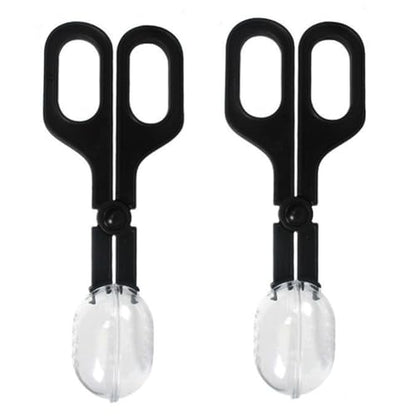 2Pcs Plastic Scissor Design Queen Bee Cage Catcher Clips Transparent Queen Bee Marking Catcher Clips Bee Cage Marker Beekeeping Tools for Beekeepers