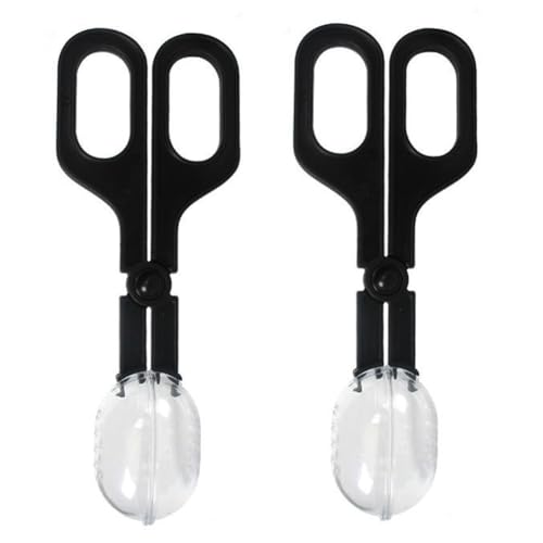 2Pcs Plastic Scissor Design Queen Bee Cage Catcher Clips Transparent Queen Bee Marking Catcher Clips Bee Cage Marker Beekeeping Tools for Beekeepers