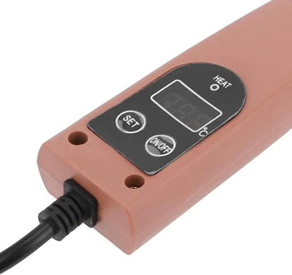 Electric Honey Knife with Uncapping Scratcher Fork, Stainless Steel Honey Cutter, Honey Extractor, Beekeeping Scraper Tool with Wood Handle, Beekeeping Equipment Tools